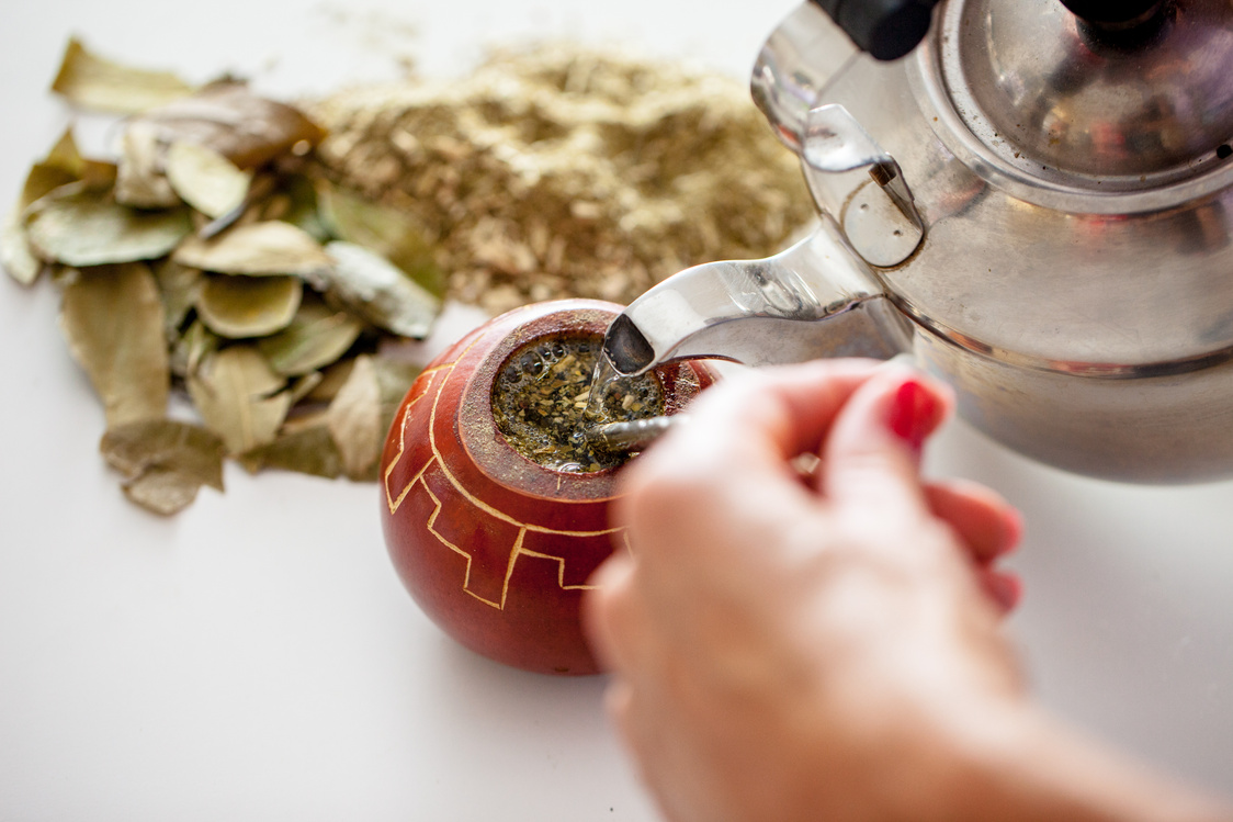 Yerba Mate Tea Drink Preparation